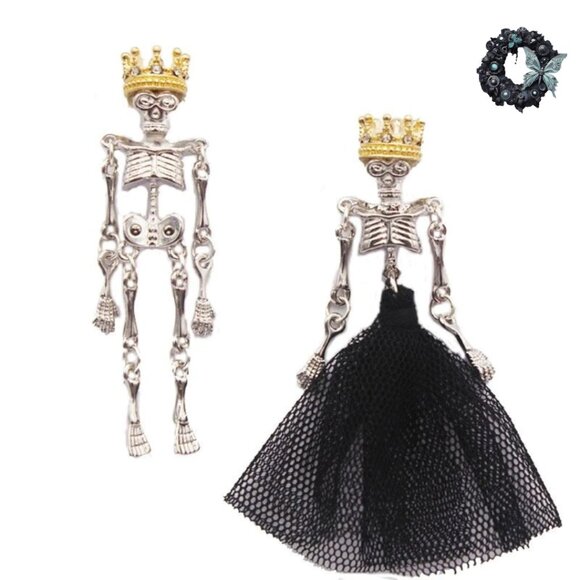 Jewelry - Paemon Skull Couples Earrings